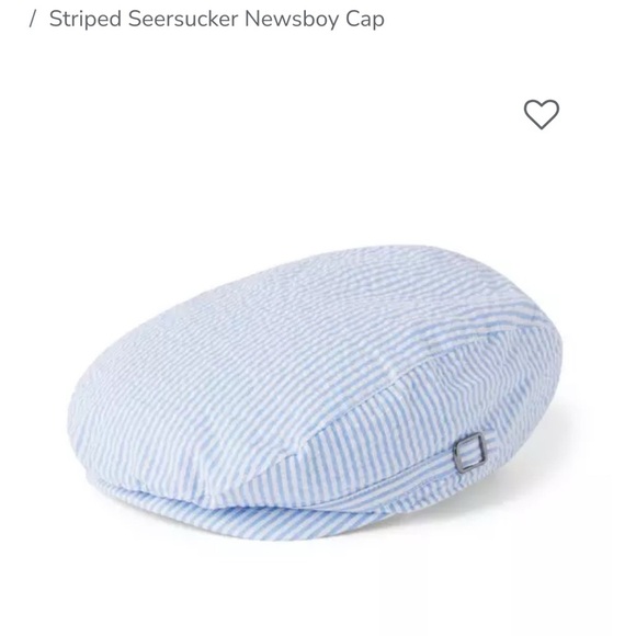 Boys Blue and White Striped Flat Cap 2-3T - Picture 2 of 3